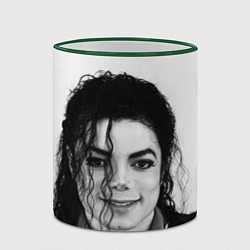 Кружка 3D Майкл Джексон Фото, цвет: 3D-зеленый кант — фото 2