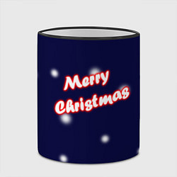 Кружка 3D Merry Christmas Неон, цвет: 3D-черный кант — фото 2
