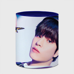 Кружка 3D Stray Kids 2nd World Tour Maniac Seungmin, цвет: 3D-белый + синий — фото 2