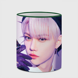 Кружка 3D Stray Kids 2nd World Tour Maniac Felix, цвет: 3D-зеленый кант — фото 2