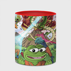 Кружка 3D Pepe ball z, цвет: 3D-белый + красный — фото 2