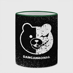 Кружка 3D Danganronpa с потертостями на темном фоне, цвет: 3D-зеленый кант — фото 2