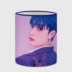 Кружка 3D Stray Kids 2nd World Tour Maniac Bang Chan, цвет: 3D-синий кант — фото 2