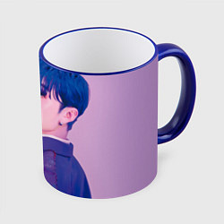 Кружка 3D Stray Kids 2nd World Tour Maniac Bang Chan, цвет: 3D-синий кант