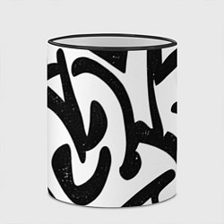 Кружка 3D Хаотичные узоры в стиле граффити, цвет: 3D-черный кант — фото 2