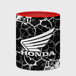 Кружка 3D Honda logo арт, цвет: 3D-белый + красный — фото 2