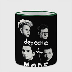Кружка 3D Depeche Mode portrait, цвет: 3D-зеленый кант — фото 2