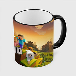 Кружка 3D Влад - inecraft, цвет: 3D-черный кант