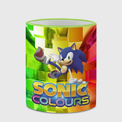 Кружка 3D Sonic Colours - Hedgehog - Video game, цвет: 3D-светло-зеленый кант — фото 2