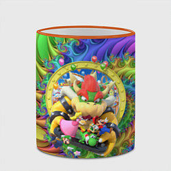 Кружка 3D Mario Party - Team of heroes, цвет: 3D-оранжевый кант — фото 2