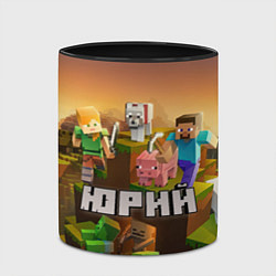 Кружка 3D Юрий Minecraft, цвет: 3D-белый + черный — фото 2