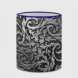 Кружка 3D Стальные узоры, цвет: 3D-синий кант — фото 2