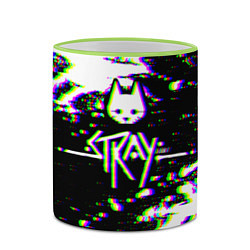 Кружка 3D Stray glitch, цвет: 3D-светло-зеленый кант — фото 2