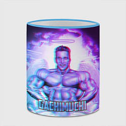 Кружка 3D Billie Herrington: Gachimuchi, цвет: 3D-небесно-голубой кант — фото 2