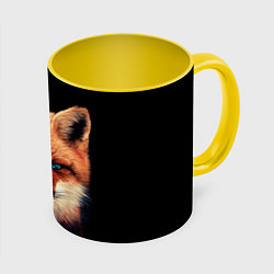 Кружка цветная Хитрый лис