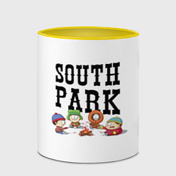 Кружка 3D South park кострёр, цвет: 3D-белый + желтый — фото 2