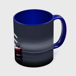 Кружка 3D Citroen - Racing team - Motorsport, цвет: 3D-белый + синий