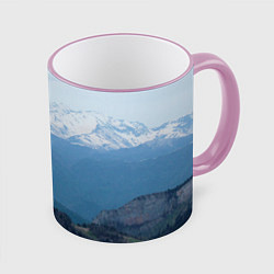 Кружка цветная Кавказские горы