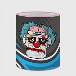 Кружка 3D Клоун - зомби, цвет: 3D-розовый кант — фото 2