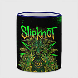 Кружка 3D Slipknot green satan, цвет: 3D-синий кант — фото 2