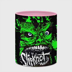 Кружка 3D Slipknot - green monster по, цвет: 3D-белый + розовый — фото 2