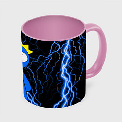 Кружка цветная Радужные друзья Синий молния