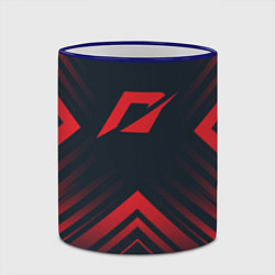 Кружка 3D Красный символ Need for Speed на темном фоне со ст, цвет: 3D-синий кант — фото 2