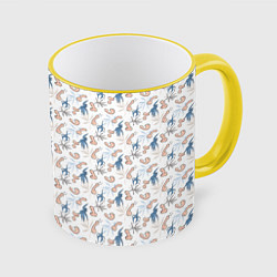 Кружка цветная Пенис и растения