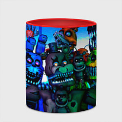 Кружка 3D Five Nights at Freddys 4, цвет: 3D-белый + красный — фото 2