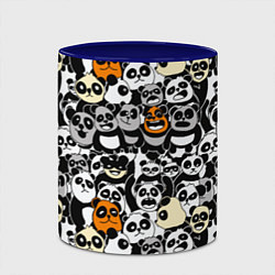 Кружка 3D Злобные панды, цвет: 3D-белый + синий — фото 2