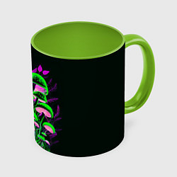 Кружка цветная Фантастические кислотные грибы