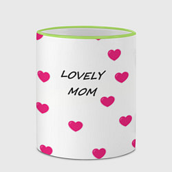Кружка 3D LOVELY MOM, цвет: 3D-светло-зеленый кант — фото 2