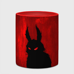 Кружка 3D Evil Rabbit, цвет: 3D-белый + красный — фото 2