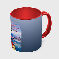 Кружка цветная Кролик в китайском халате