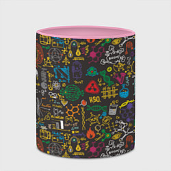 Кружка 3D Шпаргалка по химии, цвет: 3D-белый + розовый — фото 2