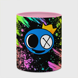 Кружка 3D Rainbow Friends: Blue, цвет: 3D-белый + розовый — фото 2