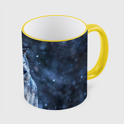 Кружка цветная Лесной волк