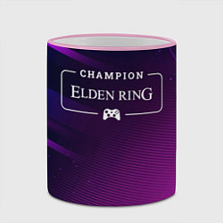 Кружка 3D Elden Ring gaming champion: рамка с лого и джойсти, цвет: 3D-розовый кант — фото 2