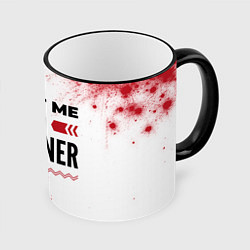 Кружка 3D Trust me Im designer white, цвет: 3D-черный кант