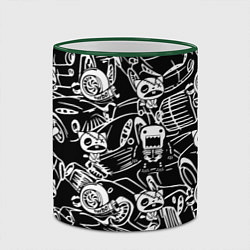 Кружка 3D JDM Pattern, цвет: 3D-зеленый кант — фото 2