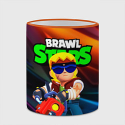 Кружка 3D Buster Brawl stars, цвет: 3D-оранжевый кант — фото 2