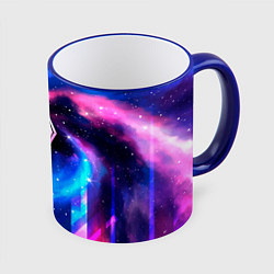 Кружка цветная Skyrim неоновый космос