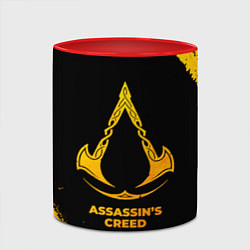 Кружка 3D Assassins Creed - gold gradient, цвет: 3D-белый + красный — фото 2