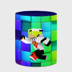 Кружка 3D Minecraft - hero - video game, цвет: 3D-белый + синий — фото 2