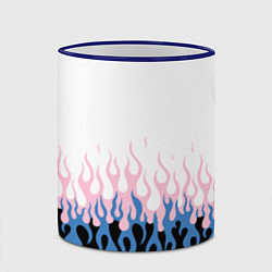 Кружка 3D Ледяное пламя, цвет: 3D-синий кант — фото 2