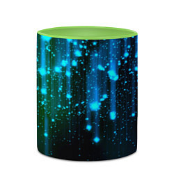 Кружка 3D Space - starfall, цвет: 3D-белый + светло-зеленый — фото 2