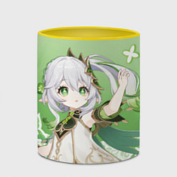 Кружка 3D Nahida Genshin Impact, цвет: 3D-белый + желтый — фото 2