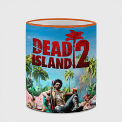 Кружка 3D Dead island two, цвет: 3D-оранжевый кант — фото 2