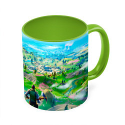 Кружка цветная Фортнайт