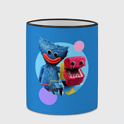 Кружка 3D Poppy Playtime Хагги Вагги и Бокси Бу, цвет: 3D-черный кант — фото 2